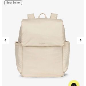Calpak diaper Backpack with laptop sleeve - oatmeal cream